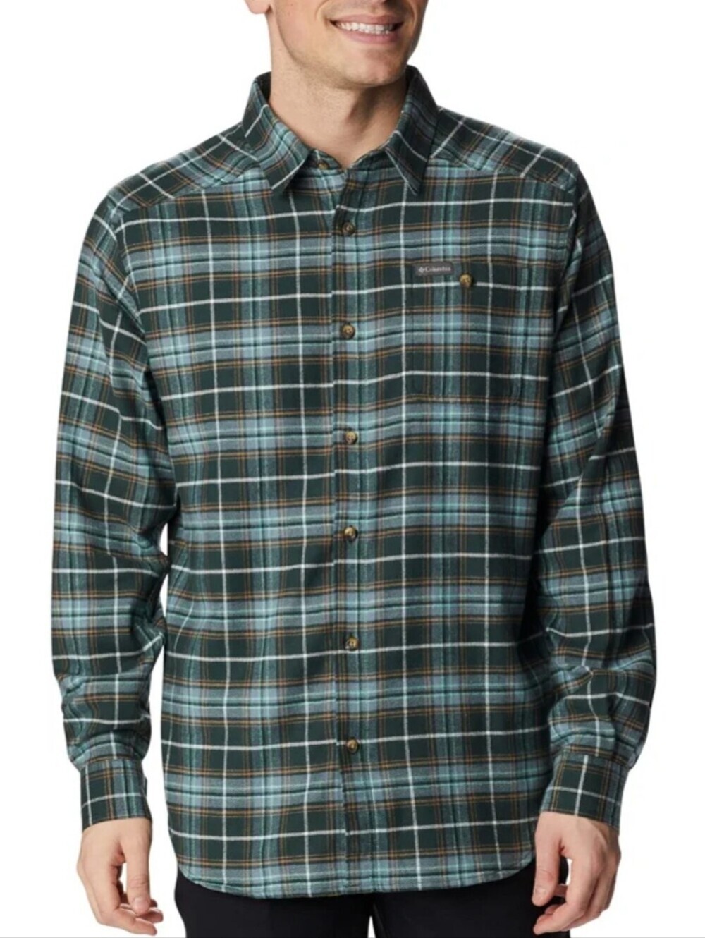 New Columbia Men's LT Cornell Woods Flannel Long Sleeve Shirt